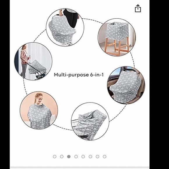 Yoofoss Nursing Cover Breastfeeding Scarf - Picture 2 of 9